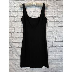 BCBG Maxazria black tank Dress LBD Sleeveless Shelf Bra Size 4 A501